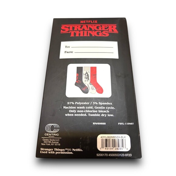 Netflix Stranger Things "Vecna" Crew Socks (3 pairs) - Picture 5 of 5